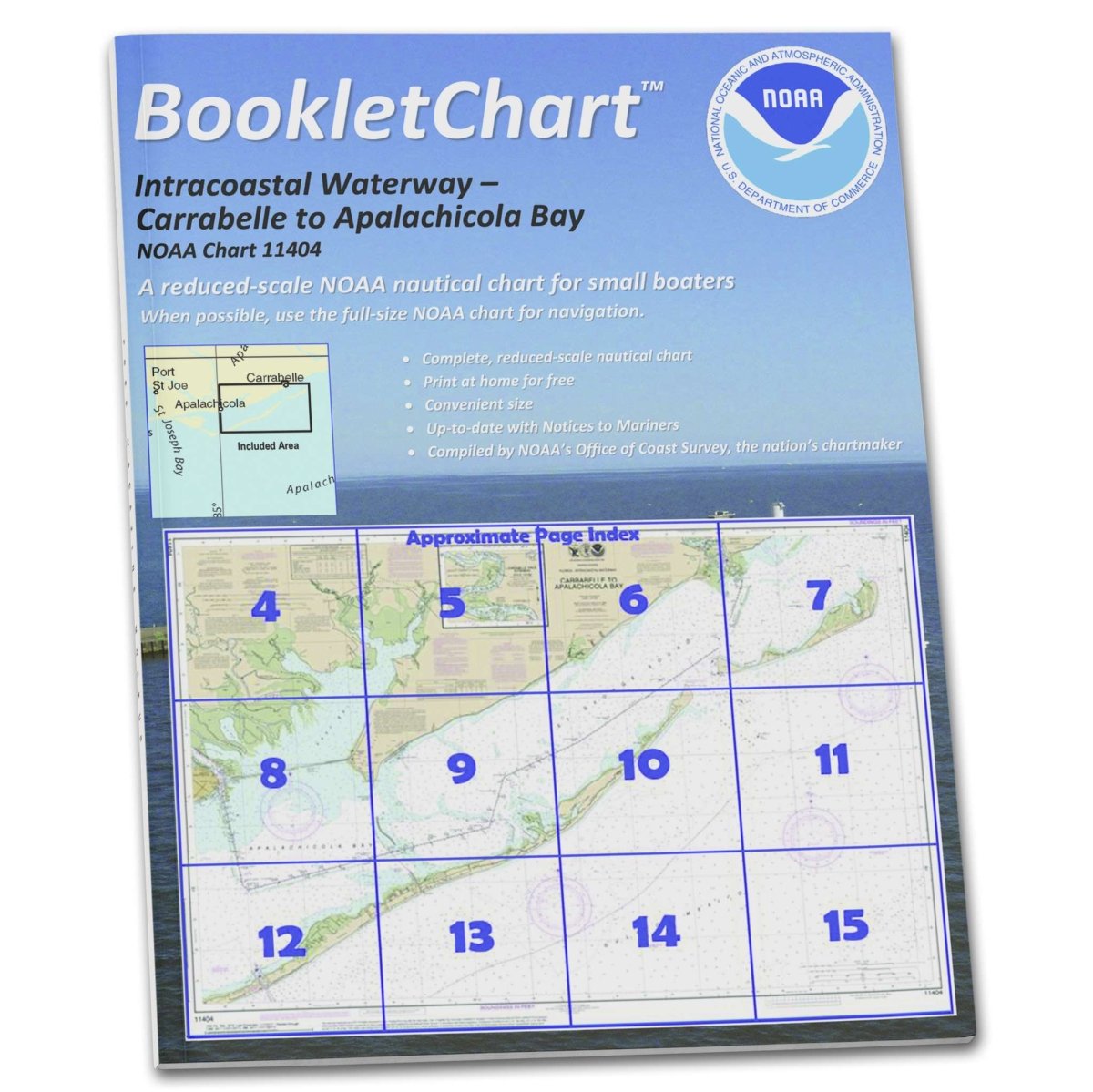 NOAA BookletChart 11404: Intracoastal Waterway Carrabelle to Apalachicola Bay; Carrabelle River - Life Raft Professionals