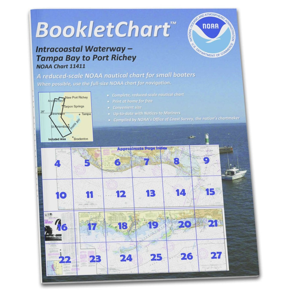 NOAA BookletChart 11411: Intracoastal Waterway Tampa Bay to Port Richey - Life Raft Professionals