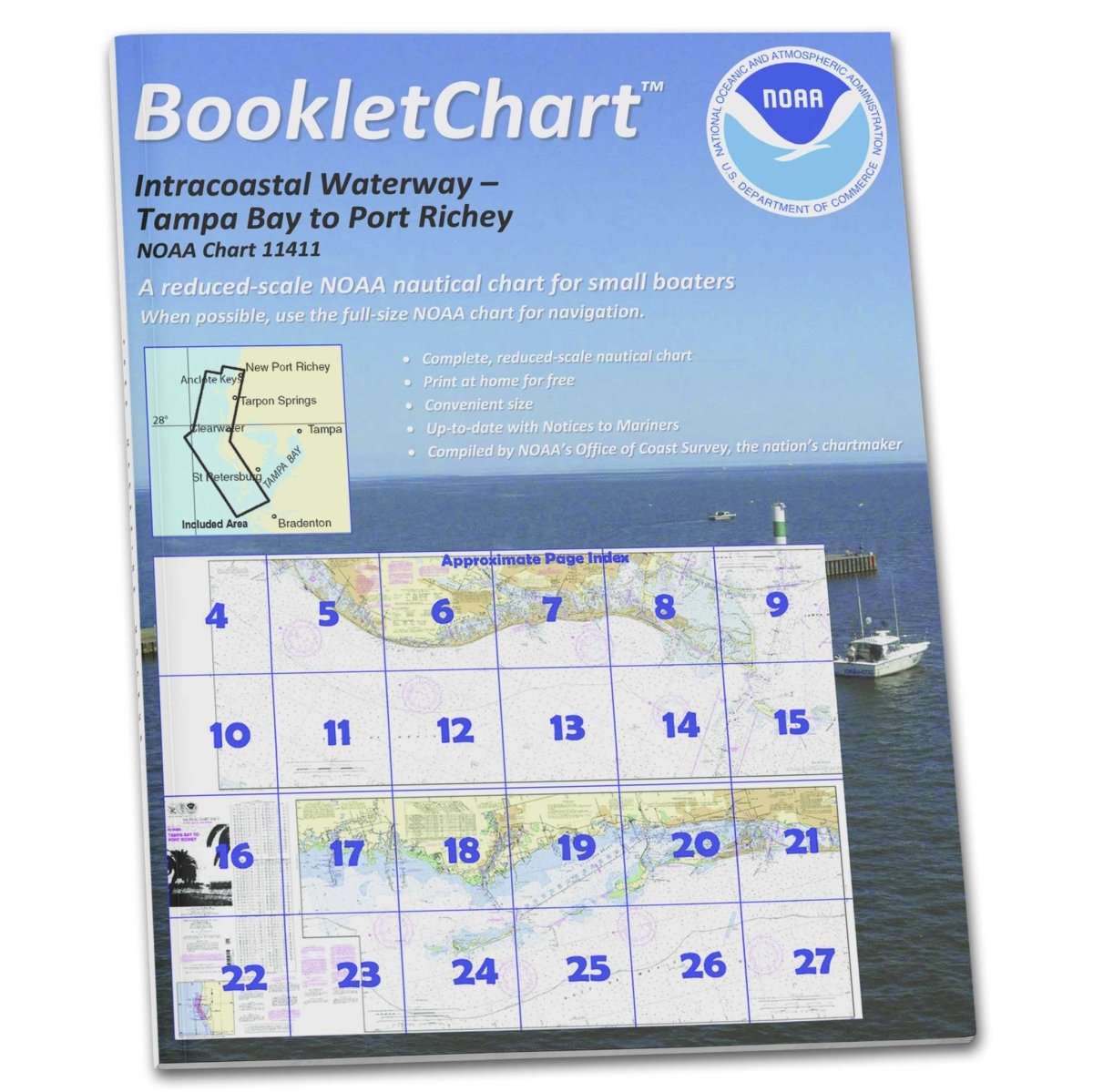 NOAA BookletChart 11411: Intracoastal Waterway Tampa Bay to Port Richey - Life Raft Professionals