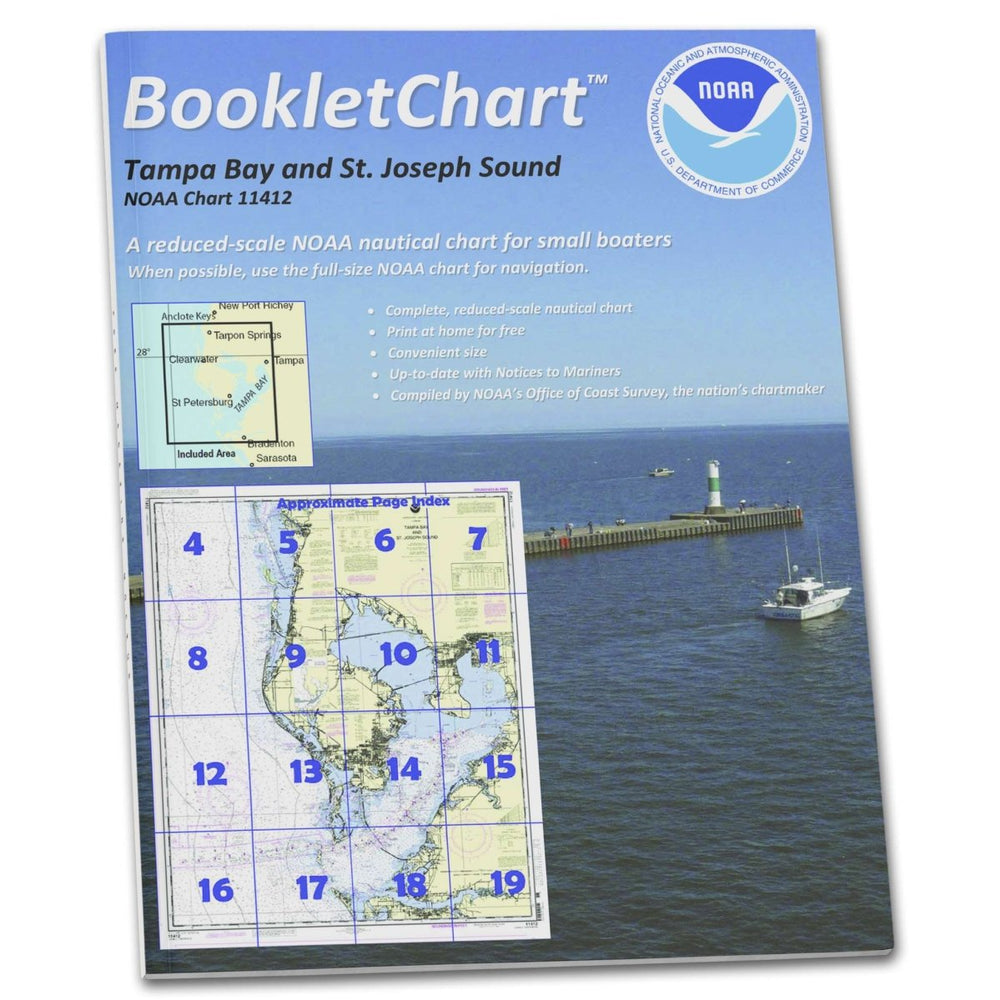 NOAA BookletChart 11412: Tampa Bay and St. Joseph Sound - Life Raft Professionals