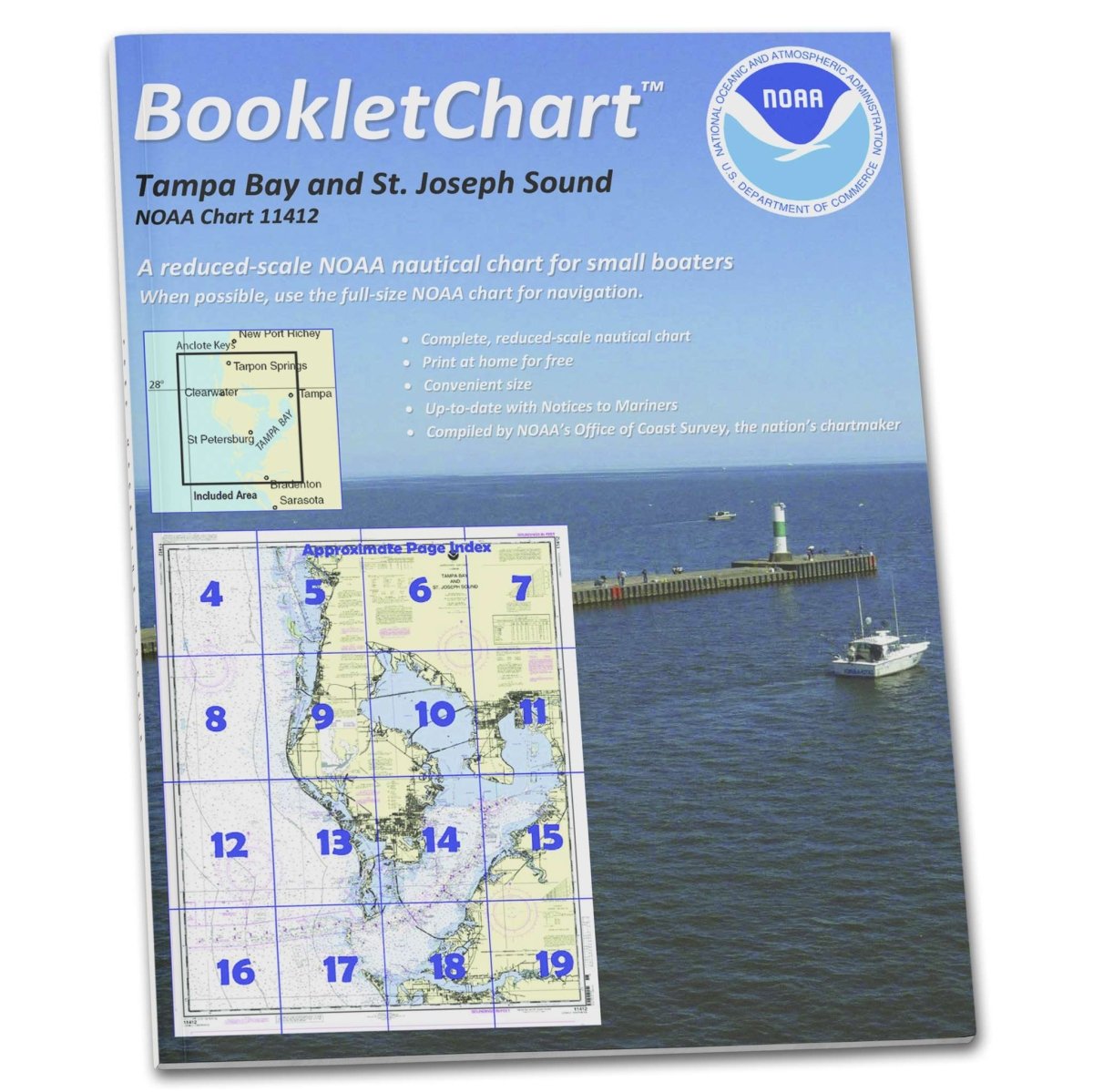 NOAA BookletChart 11412: Tampa Bay and St. Joseph Sound - Life Raft Professionals