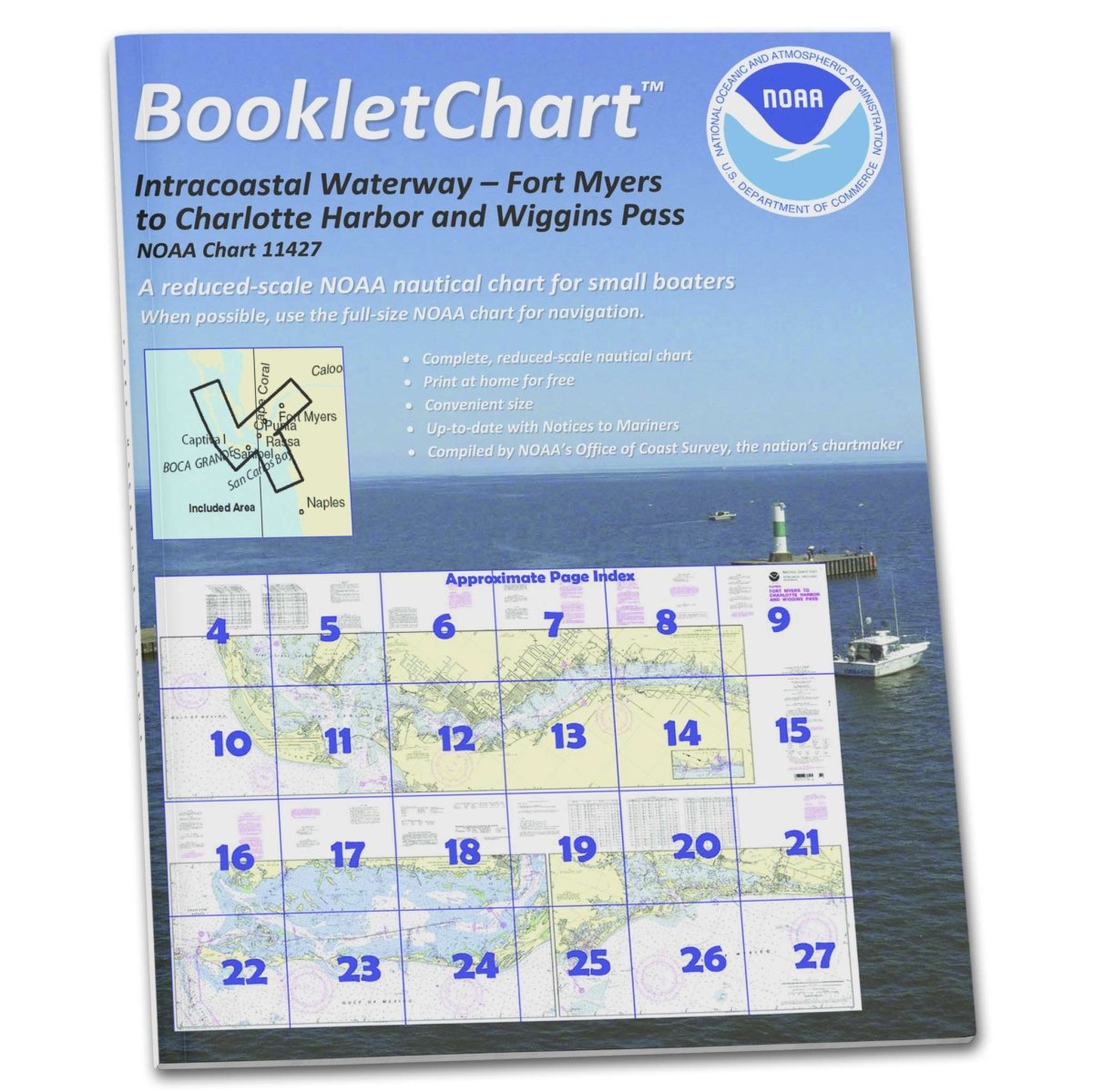 NOAA BookletChart 11427: Intracoastal Waterway Fort Myers to Charlotte Harbor and Wiggins Pass - Life Raft Professionals