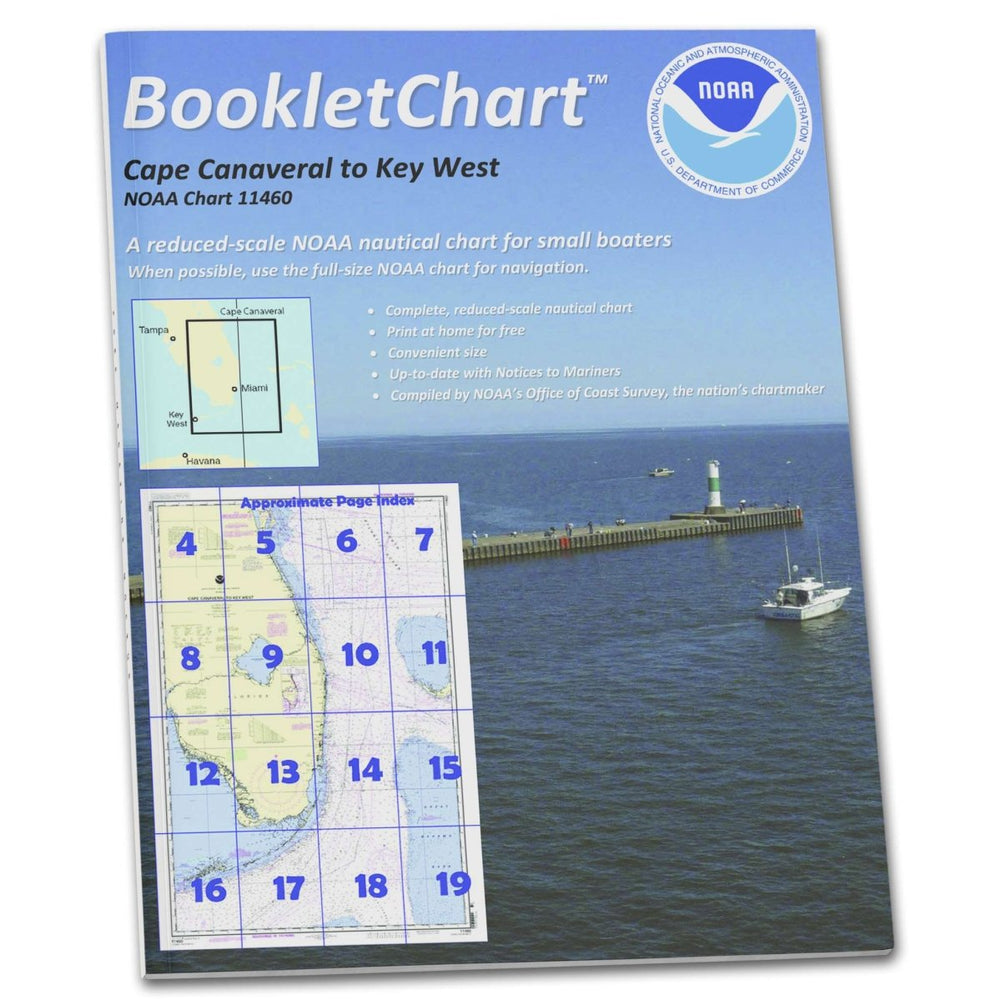 NOAA BookletChart 11460: Cape Canaveral to Key West - Life Raft Professionals