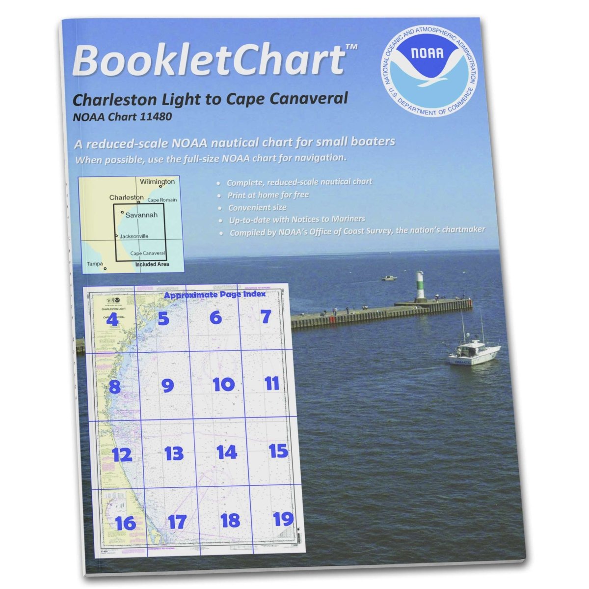 NOAA BookletChart 11480: Charleston Light to Cape Canaveral - Life Raft Professionals