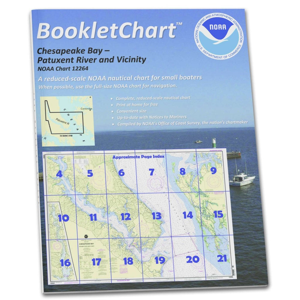 NOAA BookletChart 12264: Chesapeake Bay Patuxent River and Vicinity - Life Raft Professionals