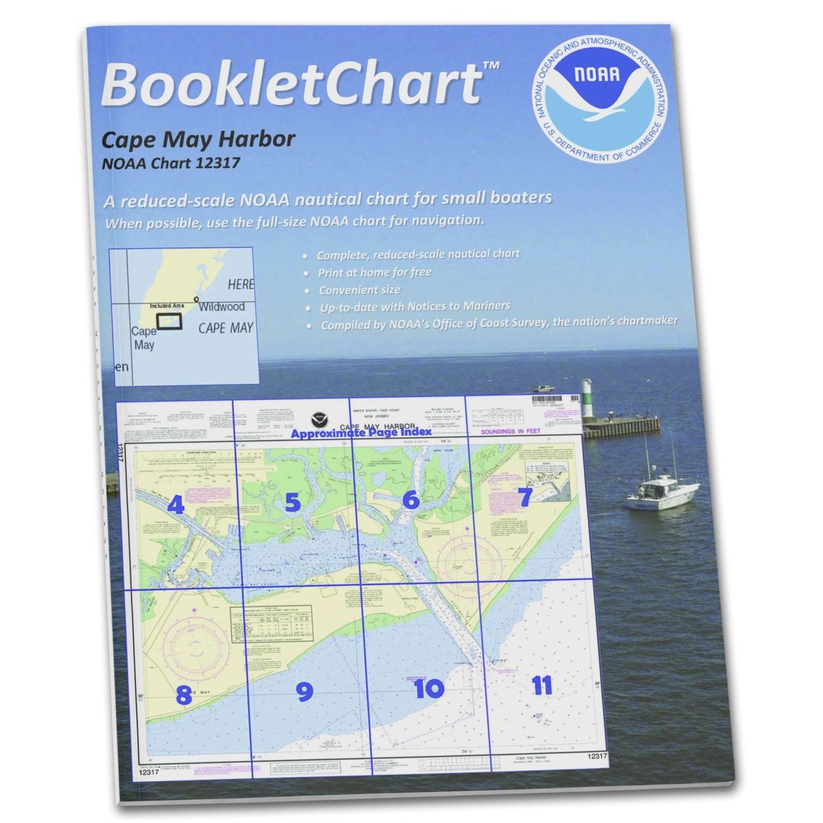 NOAA BookletChart 12317: Cape May Harbor - Life Raft Professionals