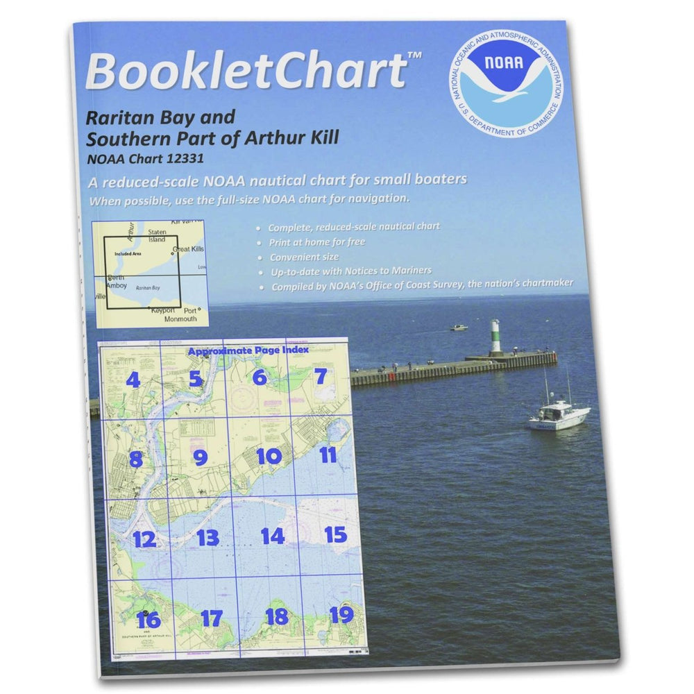 NOAA BookletChart 12331: Raritan Bay and Southern Part of Arthur Kill - Life Raft Professionals