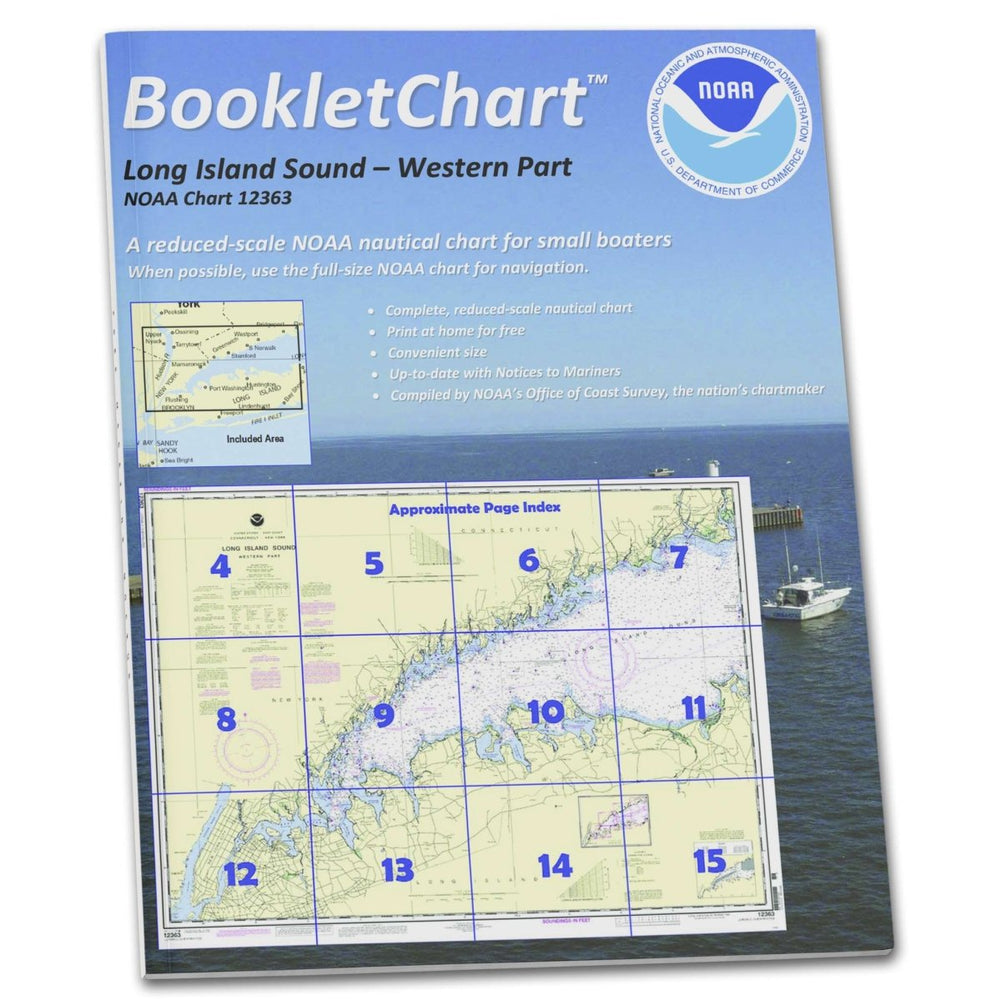 NOAA BookletChart 12363: Long Island Sound Western Part - Life Raft Professionals