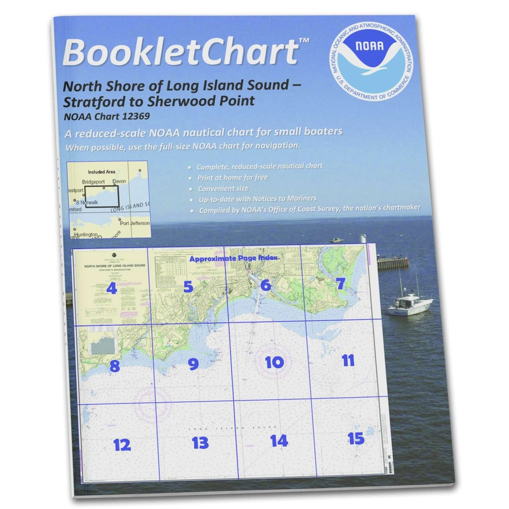 NOAA BookletChart 12369: North Shore of Long Island Sound Stratford to Sherwood Point - Life Raft Professionals