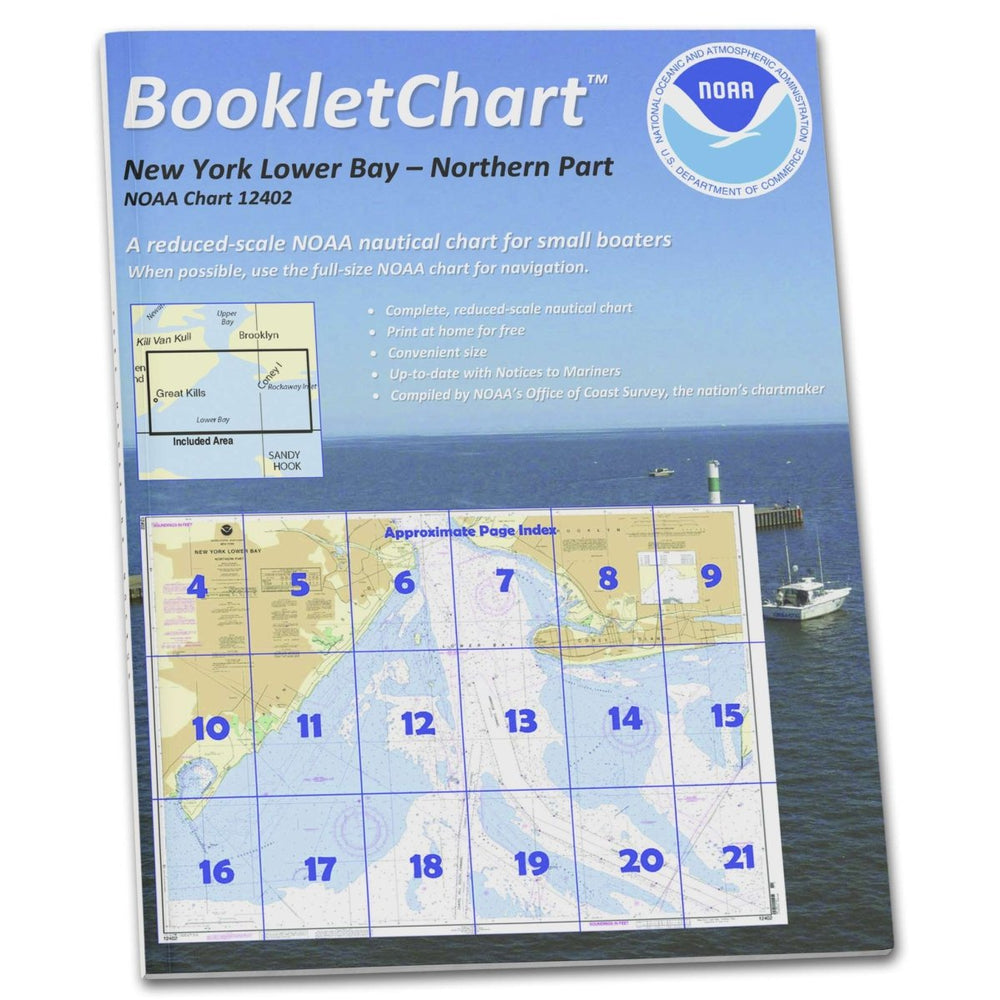 NOAA BookletChart 12402: New York Lower Bay Northern Part - Life Raft Professionals