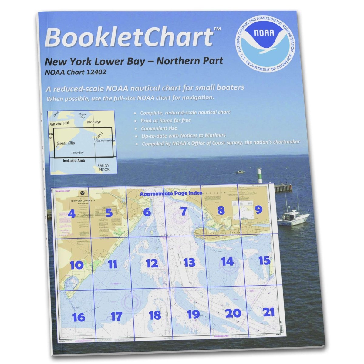NOAA BookletChart 12402: New York Lower Bay Northern Part - Life Raft Professionals