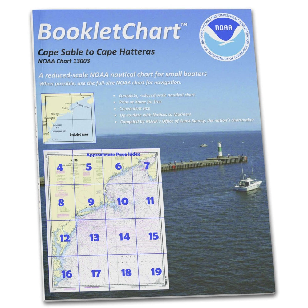 NOAA BookletChart 13003: Cape Sable to Cape Hatteras - Life Raft Professionals