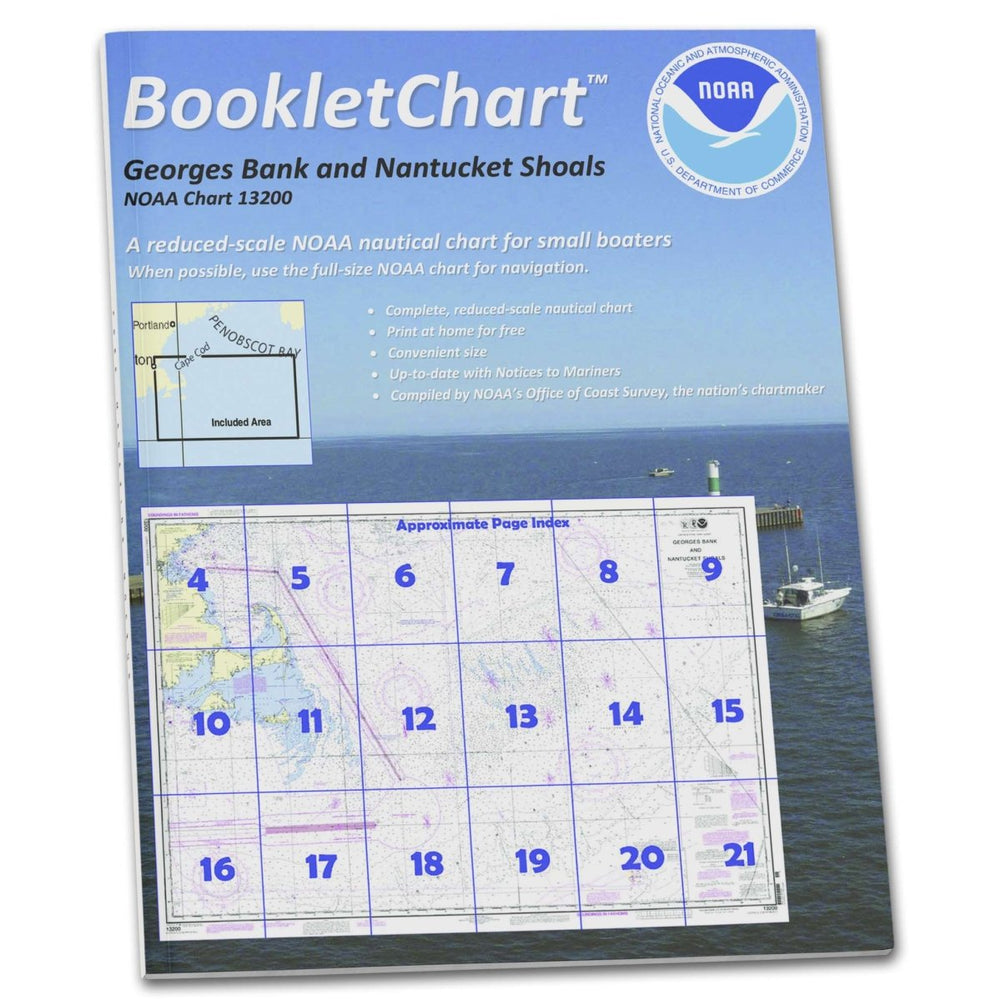 NOAA BookletChart 13200: Georges Bank and Nantucket Shoals - Life Raft Professionals