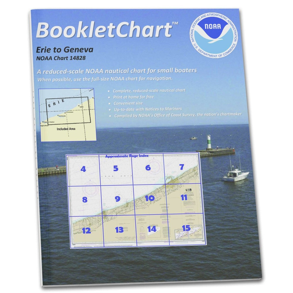 NOAA BookletChart 14828: Erie to Geneva - Life Raft Professionals