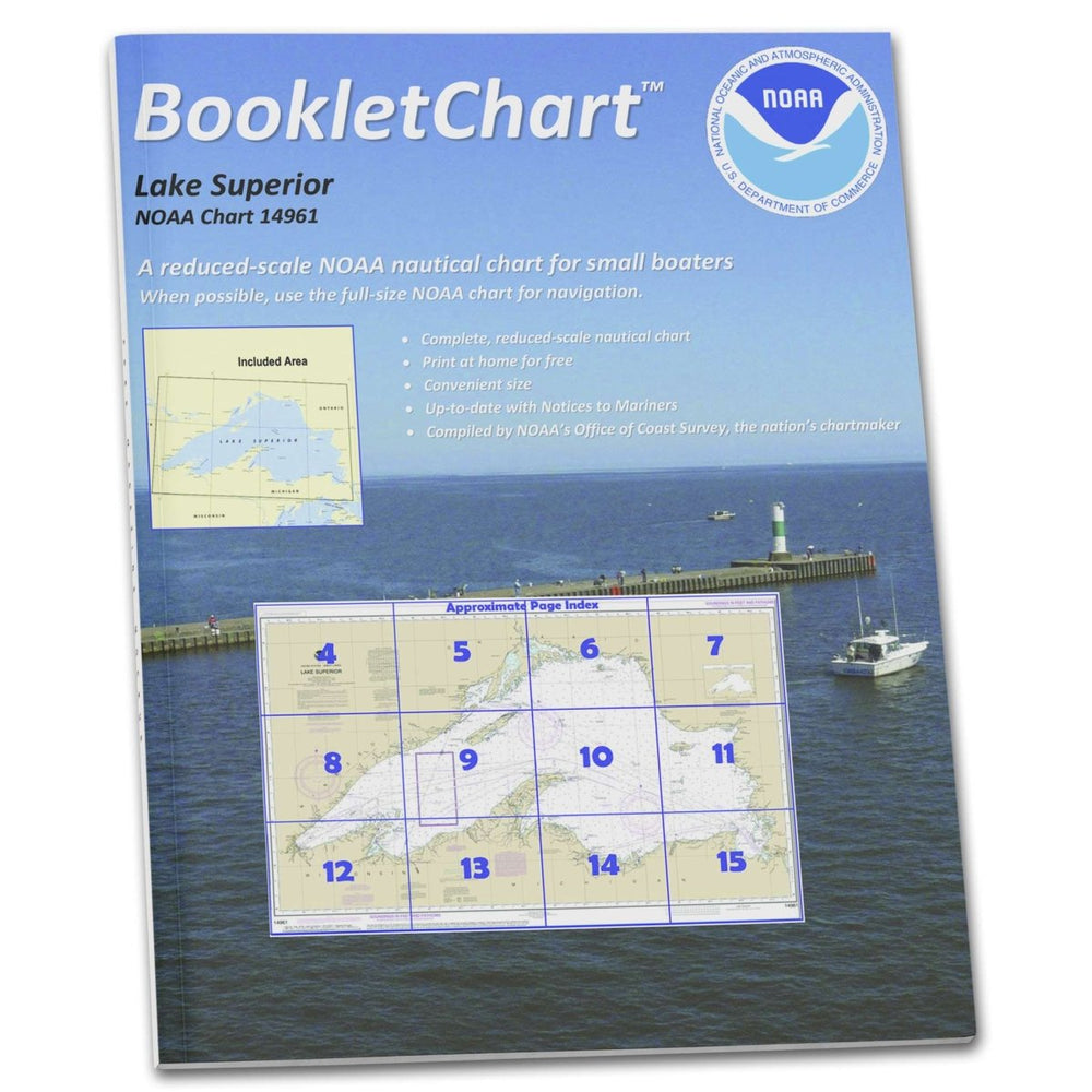 NOAA BookletChart 14961: Lake Superior (Mercator Projection) - Life Raft Professionals