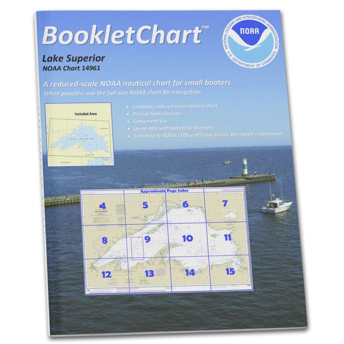 NOAA BookletChart 14961: Lake Superior (Mercator Projection) - Life Raft Professionals