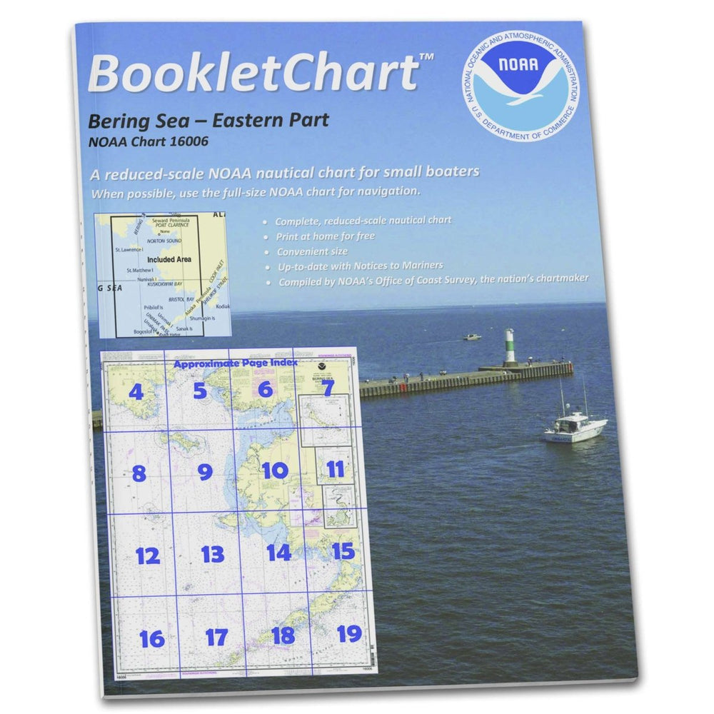 NOAA BookletChart 16006: Bering Sea-Eastern Part; St. Matthew Island: Bering Sea; Cape Etolin: Ac. - Life Raft Professionals