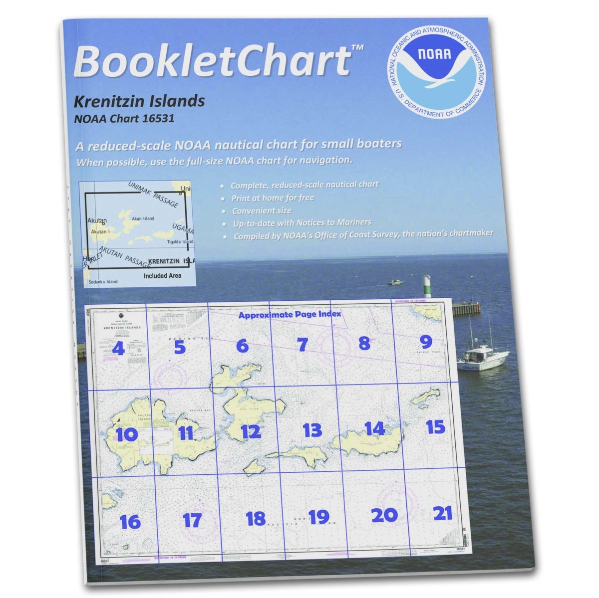 NOAA BookletChart 16531: Krenitzan Islands - Life Raft Professionals