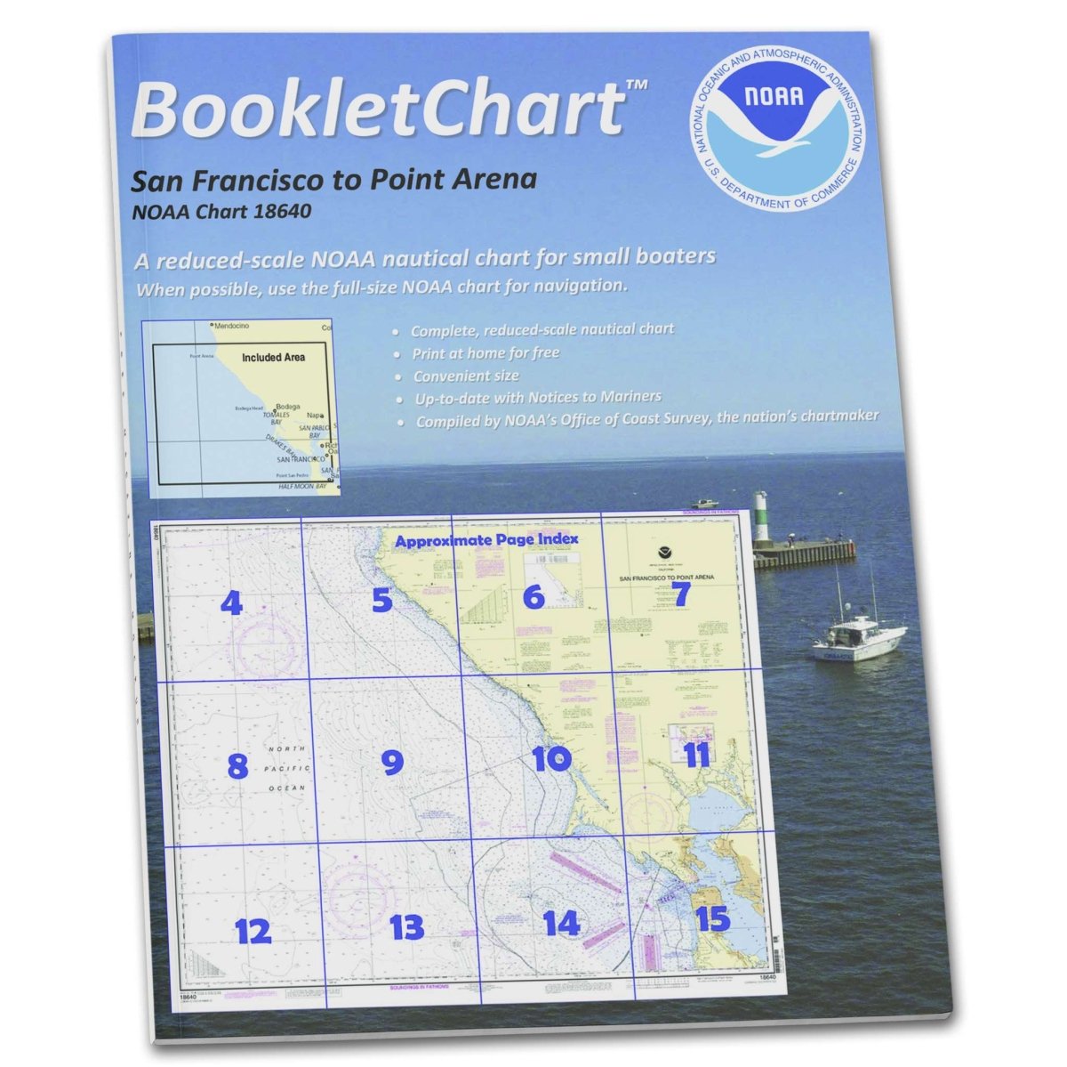 NOAA BookletChart 18640: San Francisco to Point Arena - Life Raft Professionals