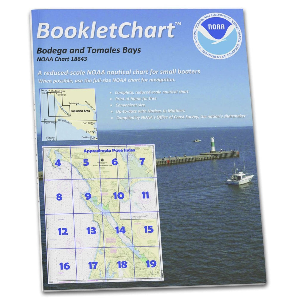 NOAA BookletChart 18643: Bodega and Tomales Bays; Bodega Harbor - Life Raft Professionals