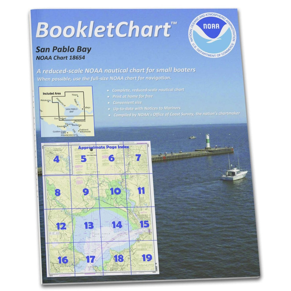 NOAA BookletChart 18654: San Pablo Bay - Life Raft Professionals