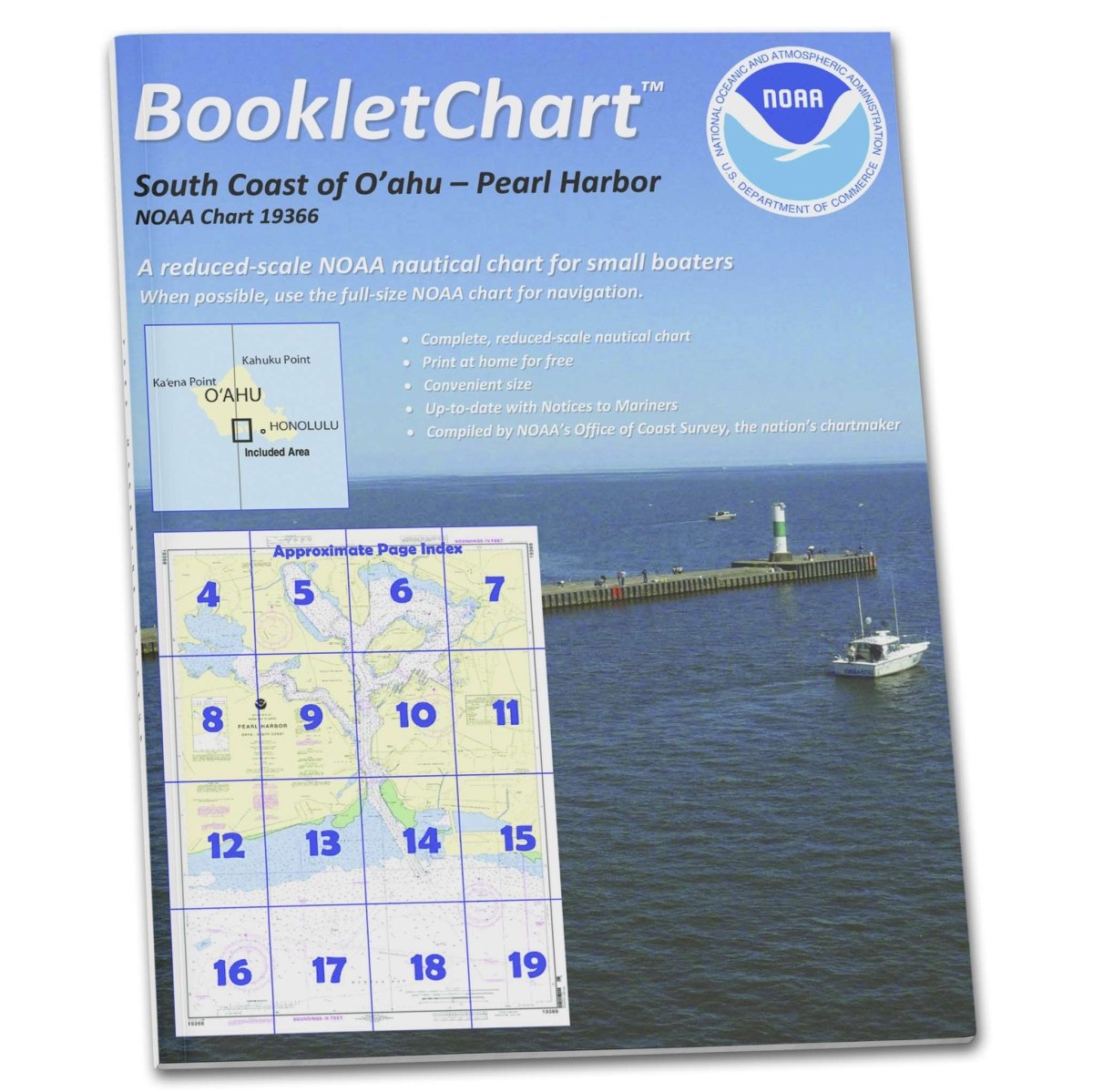 NOAA BookletChart 19366: Pearl Harbor O'ahu South Coast - Life Raft Professionals