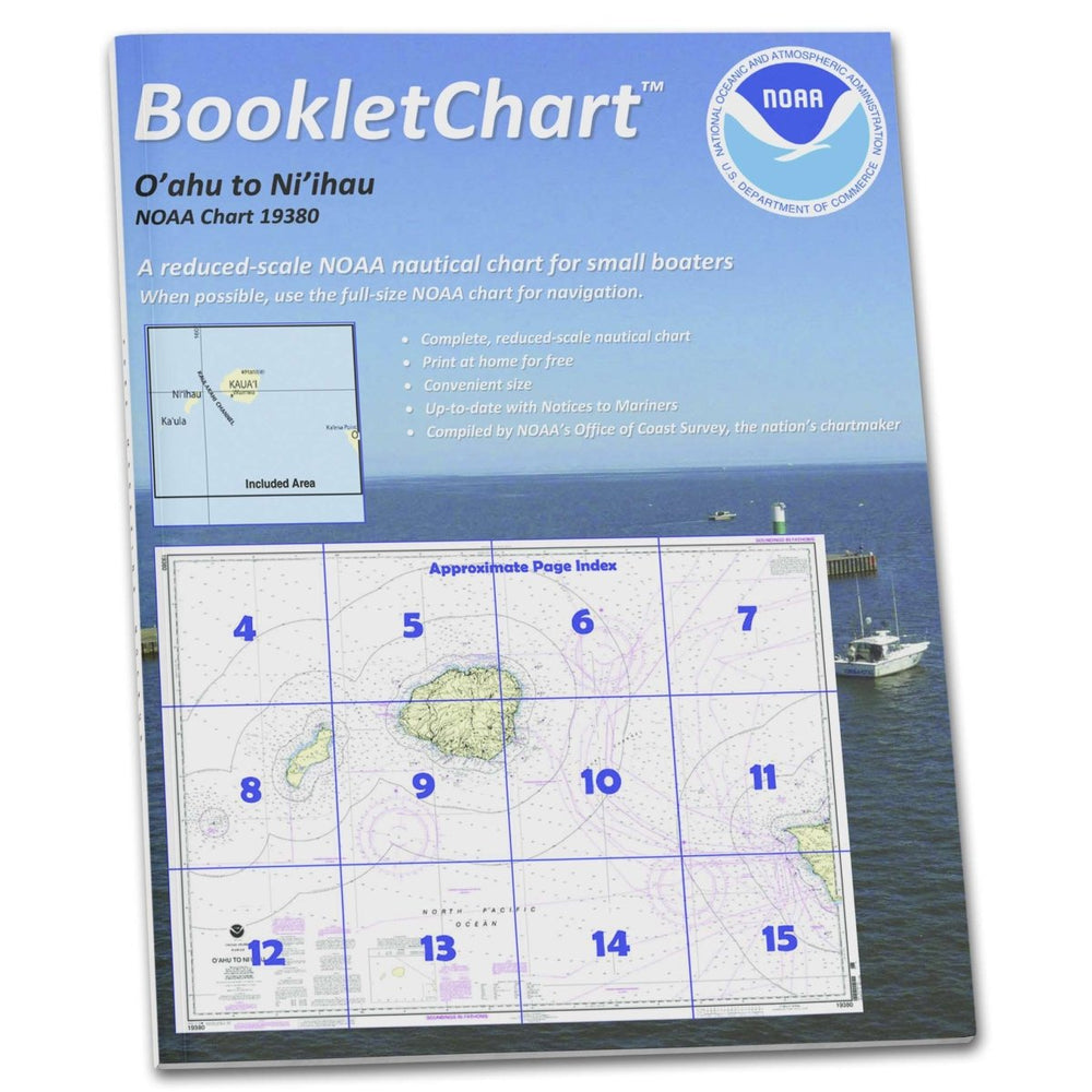 NOAA BookletChart 19380: O'ahu to Ni'ihau - Life Raft Professionals