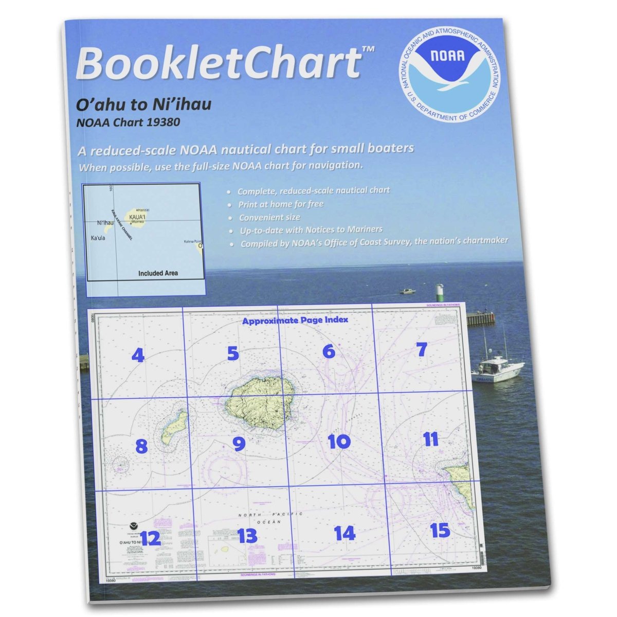 NOAA BookletChart 19380: O'ahu to Ni'ihau - Life Raft Professionals