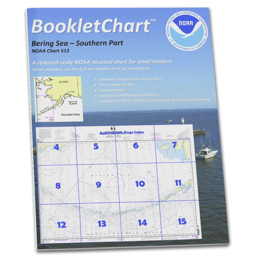 NOAA BookletChart 513: Bering Sea Southern Part - Life Raft Professionals