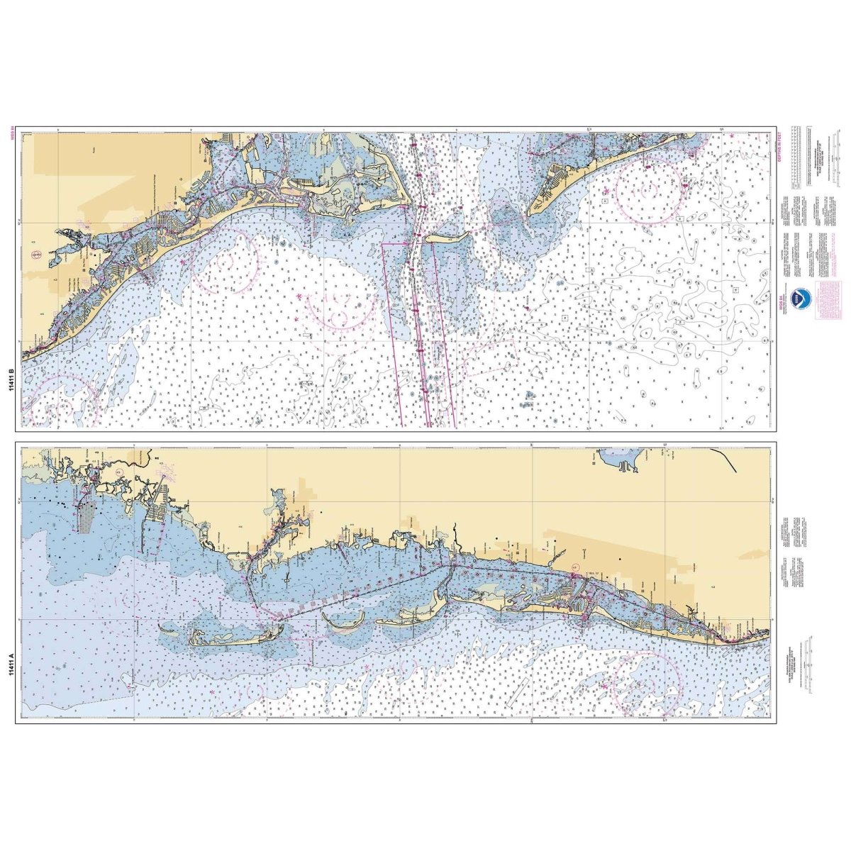 NOAA Chart 11411: Intracoastal Waterway Tampa Bay to Port Richey - Life Raft Professionals