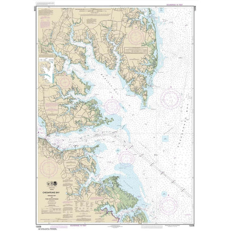 NOAA Chart 12238: Chesapeake Bay Mobjack Bay and York River Entrance - Life Raft Professionals