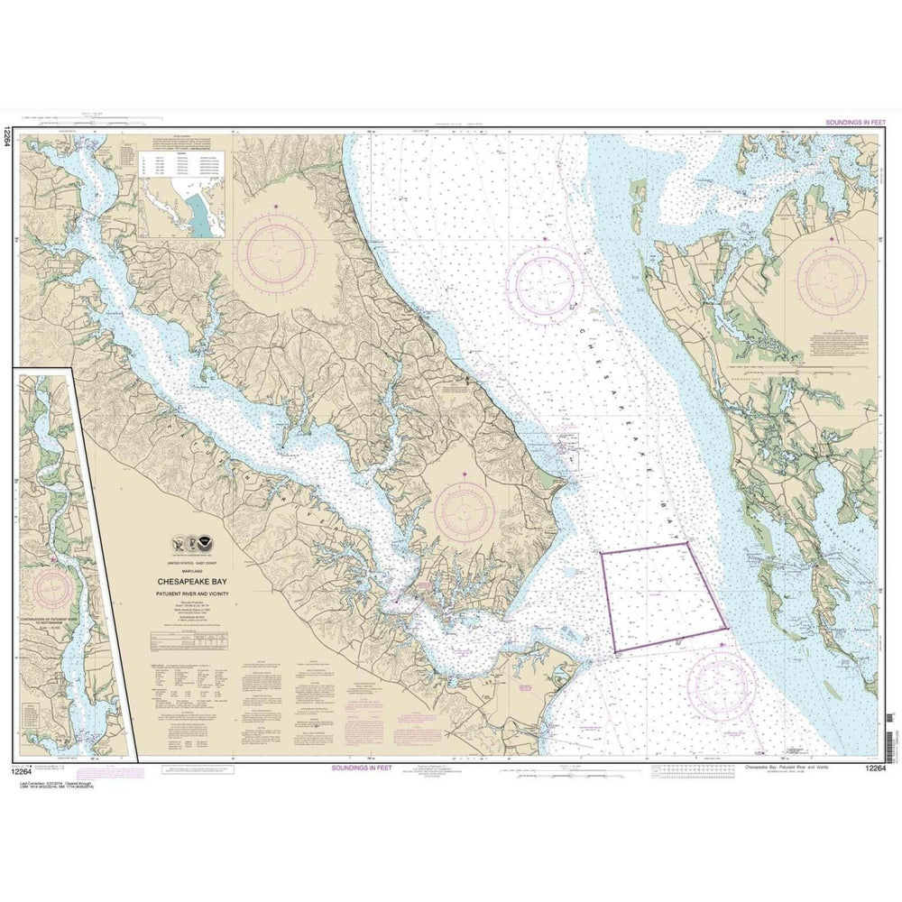 NOAA Chart 12264: Chesapeake Bay Patuxent River and Vicinity - Life Raft Professionals