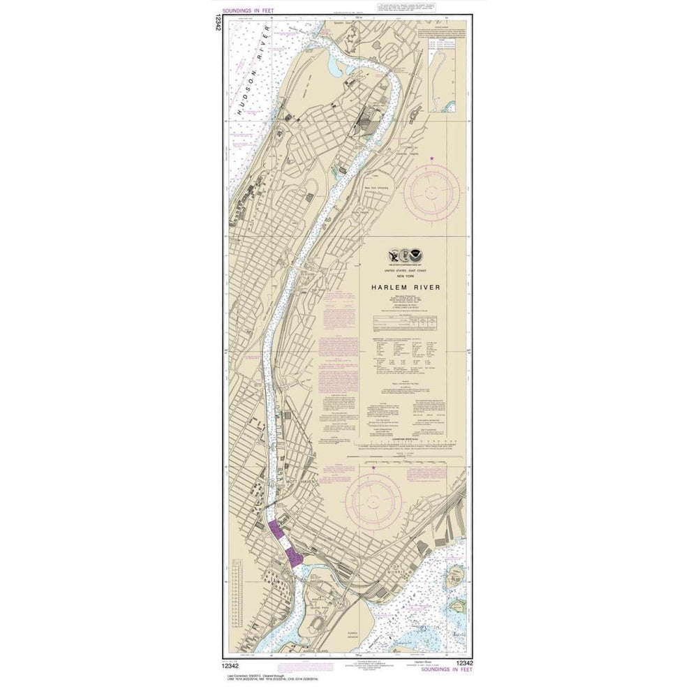 NOAA Chart 12342: Harlem River - Life Raft Professionals