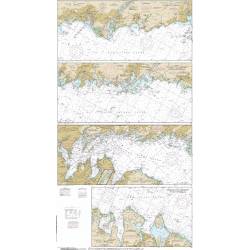 NOAA Chart 12364: Long Island Sound-New Haven Harbor Entrance and Port Jefferson to Throgs Neck (9 PAGE FOLIO) - Life Raft Professionals