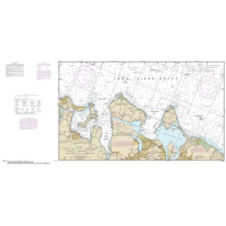 NOAA Chart 12364: Long Island Sound-New Haven Harbor Entrance and Port Jefferson to Throgs Neck (9 PAGE FOLIO) - Life Raft Professionals