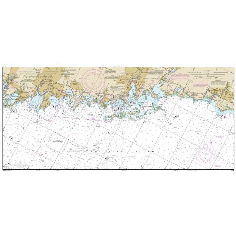 NOAA Chart 12364: Long Island Sound-New Haven Harbor Entrance and Port Jefferson to Throgs Neck (9 PAGE FOLIO) - Life Raft Professionals