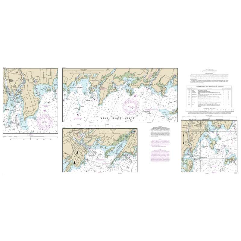 NOAA Chart 12364: Long Island Sound-New Haven Harbor Entrance and Port Jefferson to Throgs Neck (9 PAGE FOLIO) - Life Raft Professionals