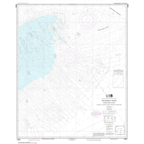 NOAA Chart 13204: Georges Bank Eastern part - Life Raft Professionals