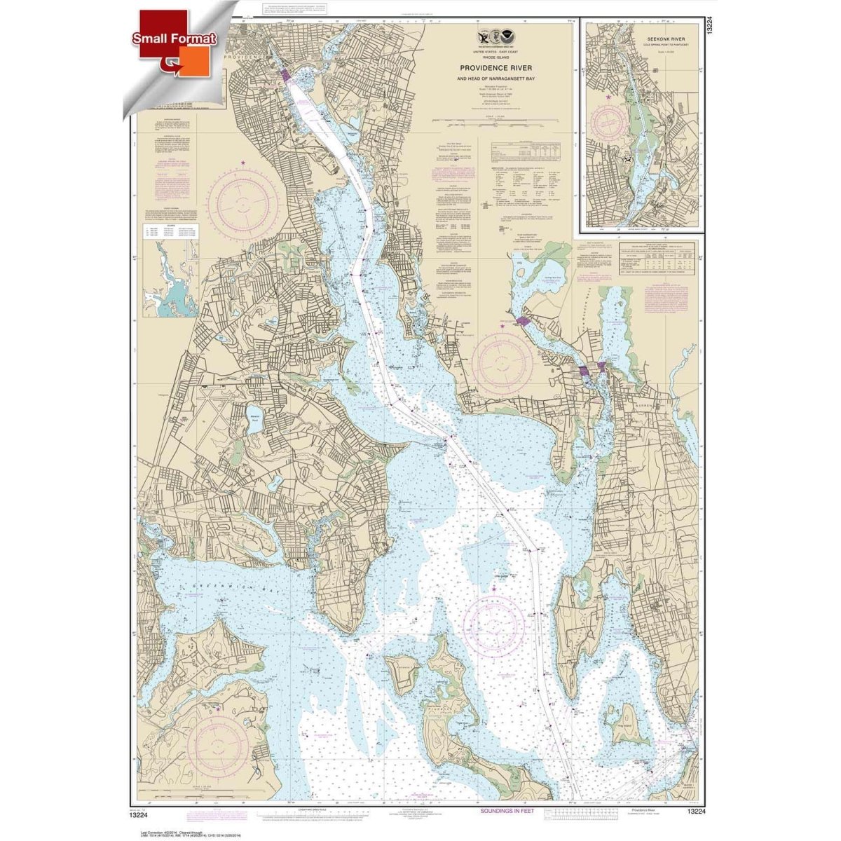 NOAA Chart 13224: Providence River and Head of Narragansett Bay - Life Raft Professionals