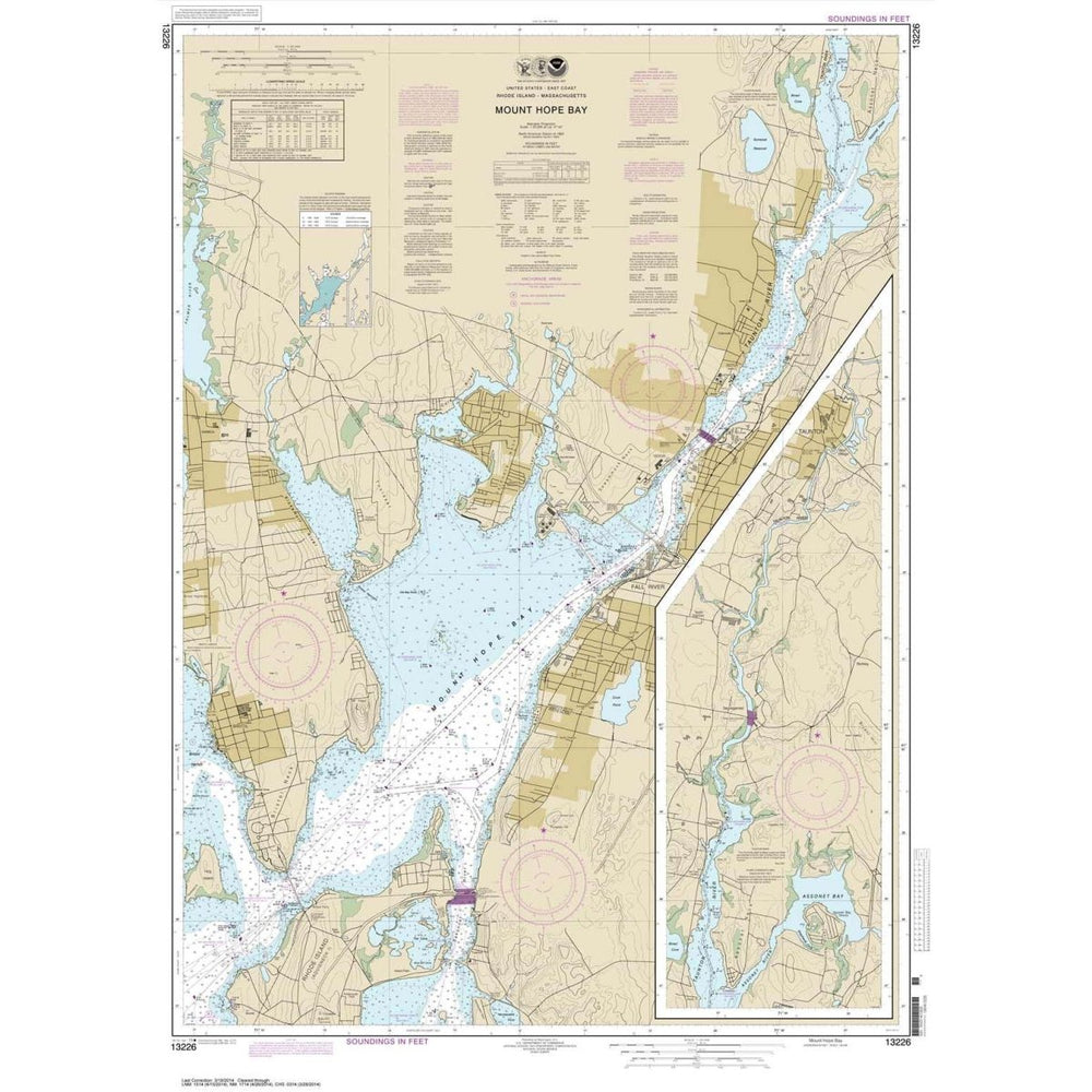 NOAA Chart 13226: Mount Hope Bay - Life Raft Professionals