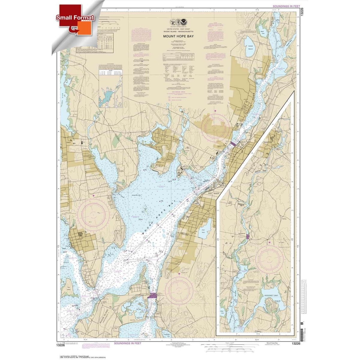 NOAA Chart 13226: Mount Hope Bay - Life Raft Professionals