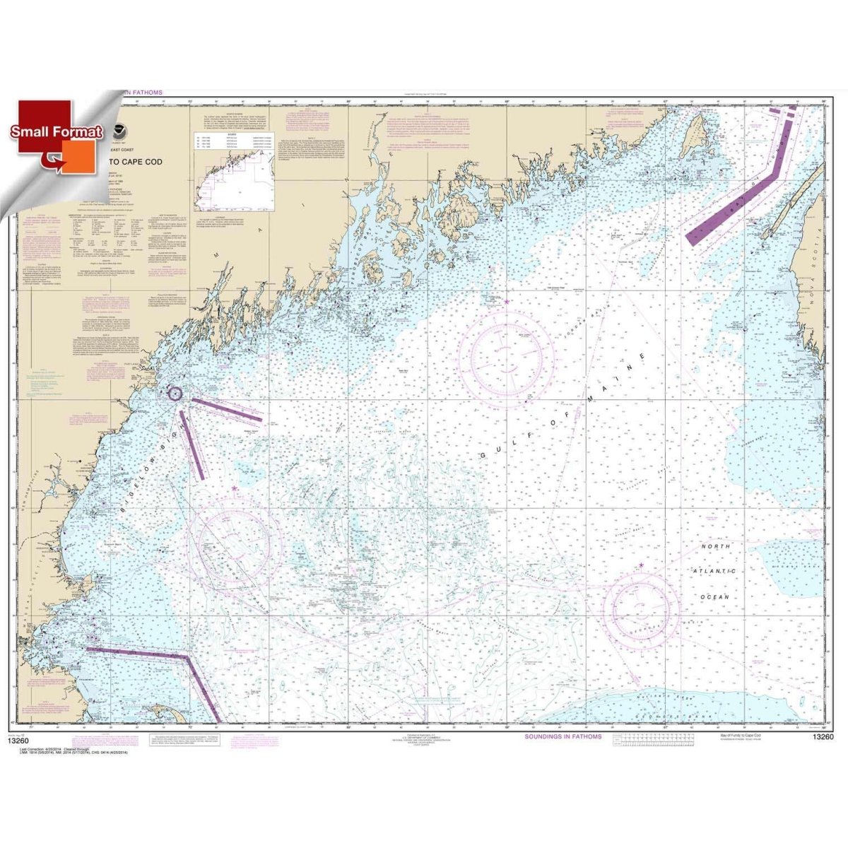 NOAA Chart 13260: Bay of Fundy to Cape Cod - Life Raft Professionals