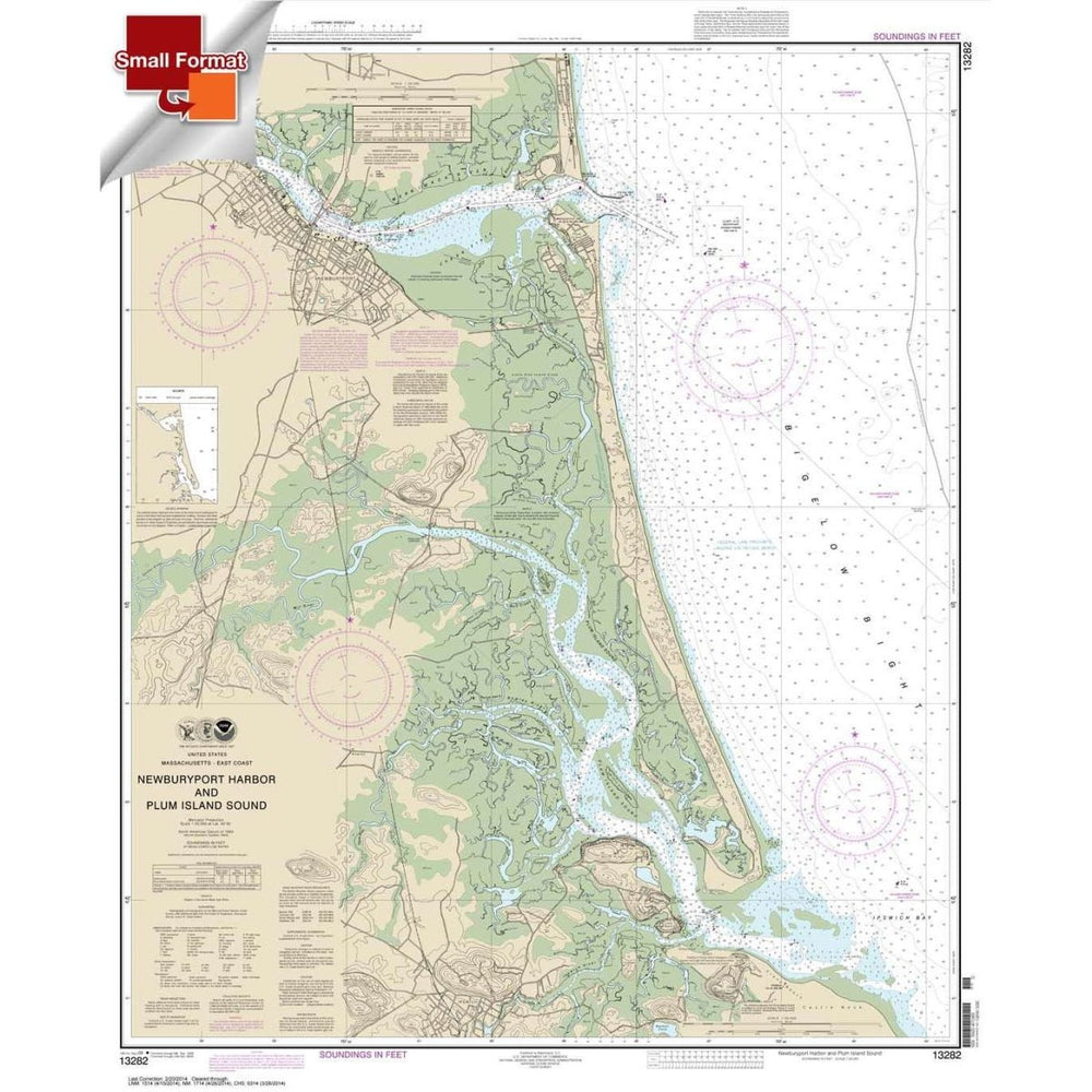 NOAA Chart 13282: Newburyport Harbor and Plum Island Sound - Life Raft Professionals