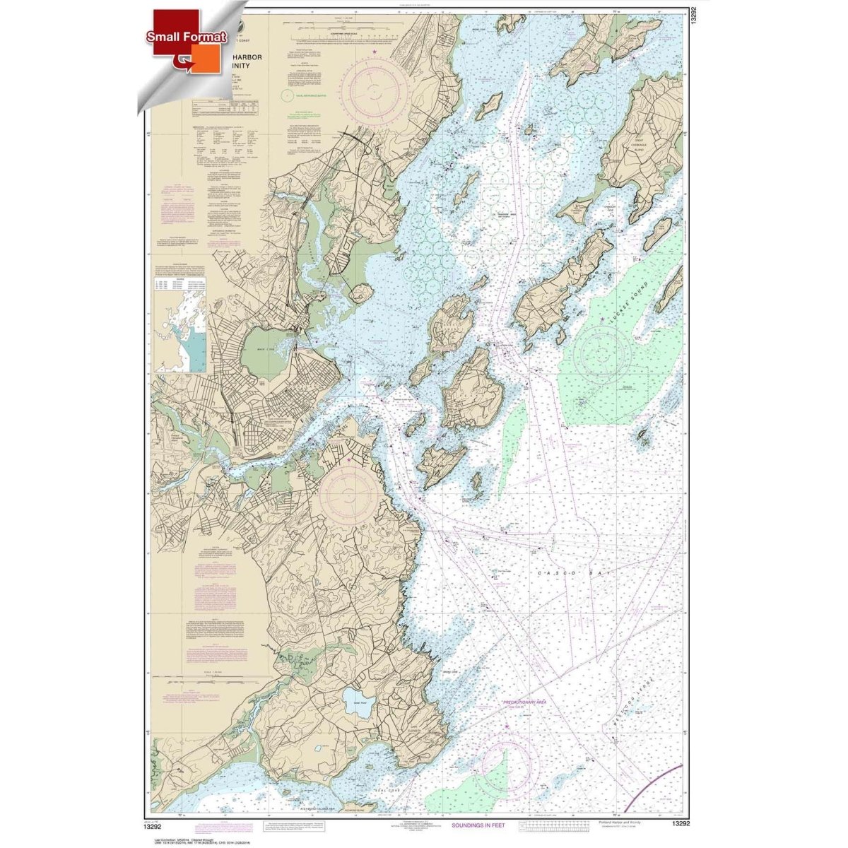 NOAA Chart 13292: Portland Harbor and Vicinity - Life Raft Professionals