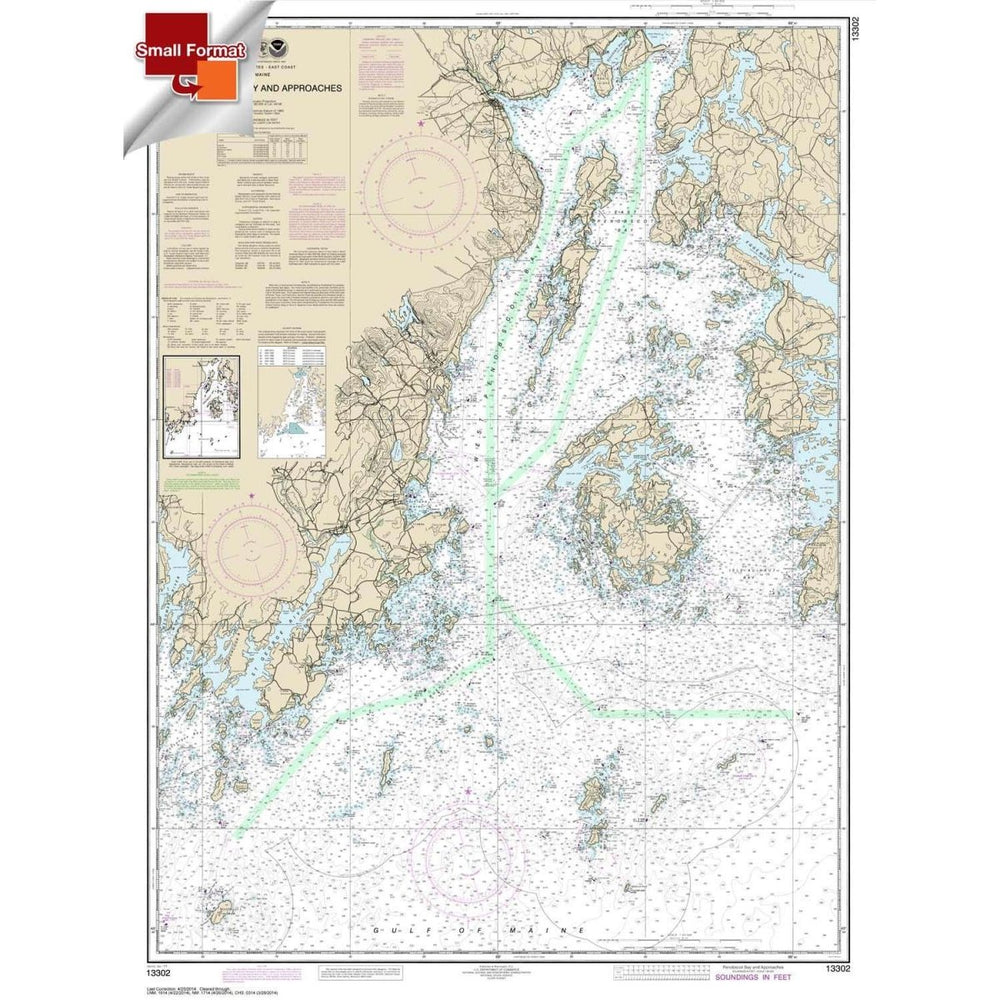 NOAA Chart 13302: Penobscot Bay and Approaches - Life Raft Professionals
