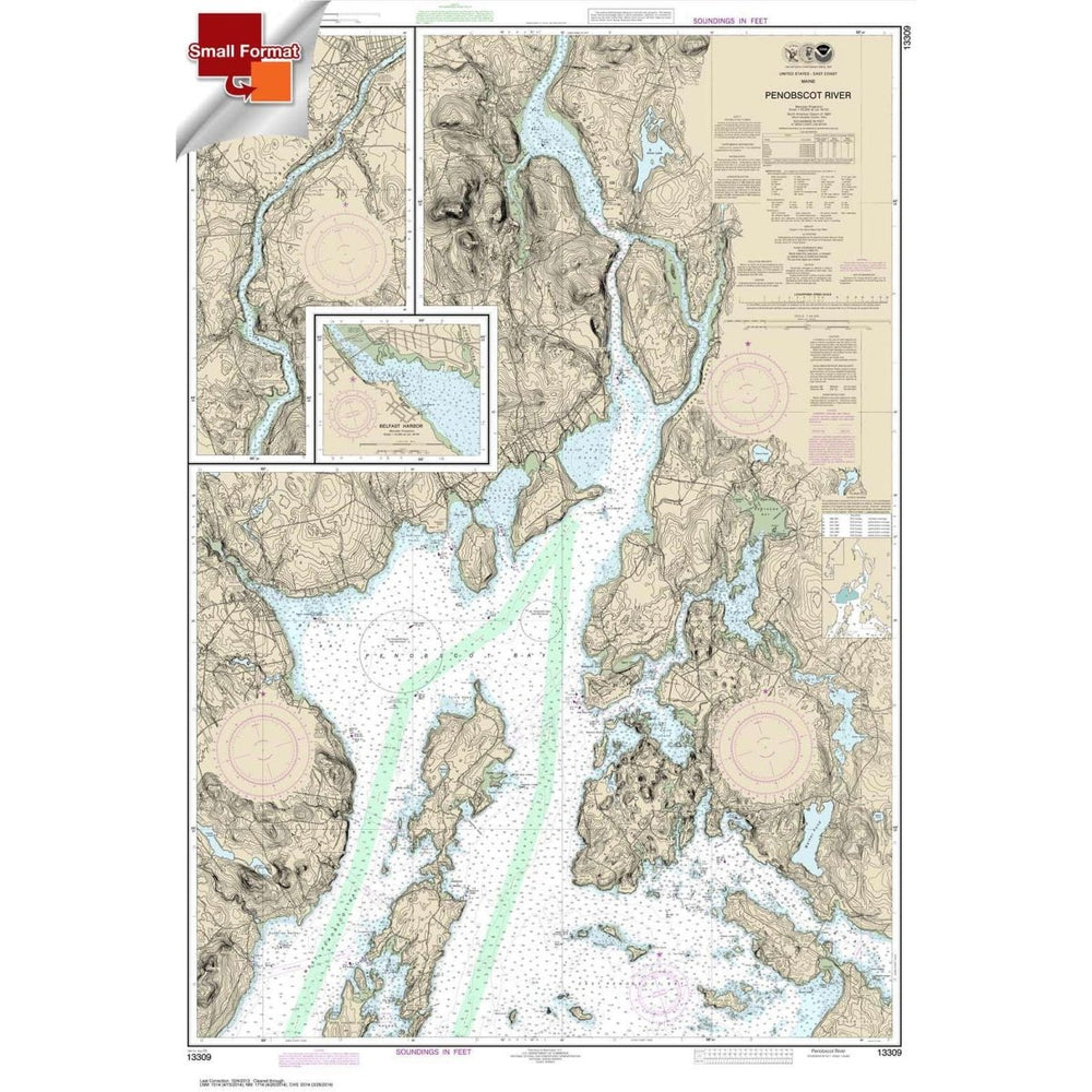 NOAA Chart 13309: Penobscot River; Belfast Harbor - Life Raft Professionals