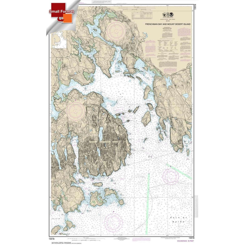 NOAA Chart 13318: Frenchman Bay and Mount Desert lsland - Life Raft Professionals