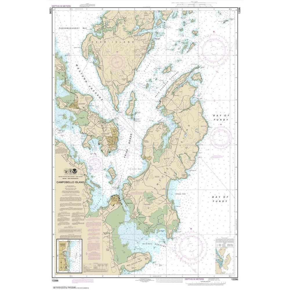NOAA Chart 13396: Campobello Island; Eastport Harbor - Life Raft Professionals