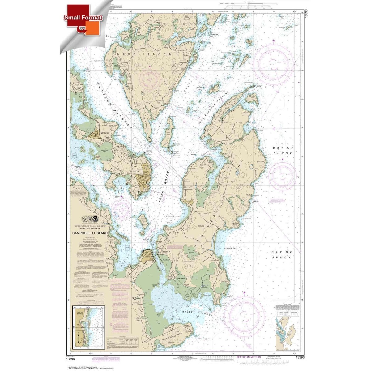 NOAA Chart 13396: Campobello Island; Eastport Harbor - Life Raft Professionals