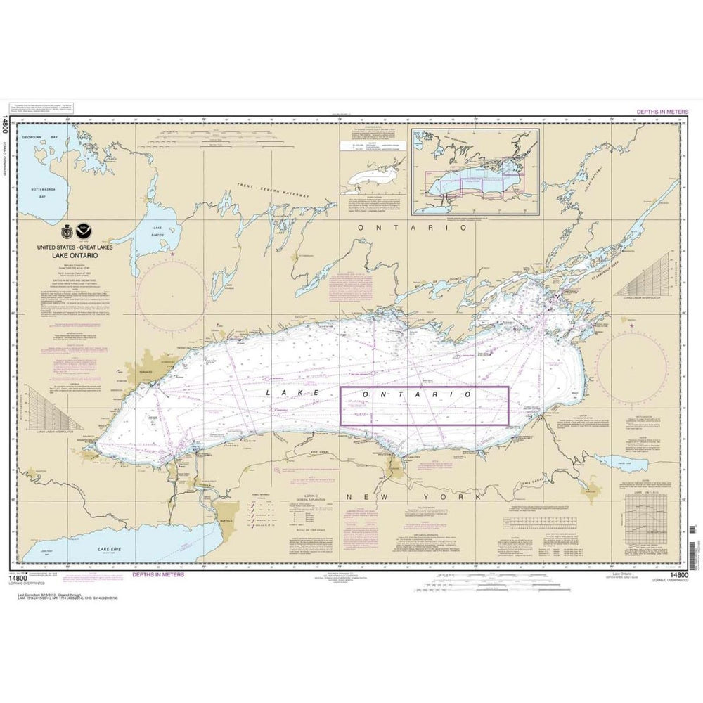 NOAA Chart 14800: Lake Ontario - Life Raft Professionals